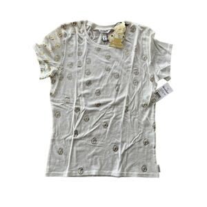 Vintage Kid Robot T-shirt Scattered KR HEADS Womens Boycut Tee Size S